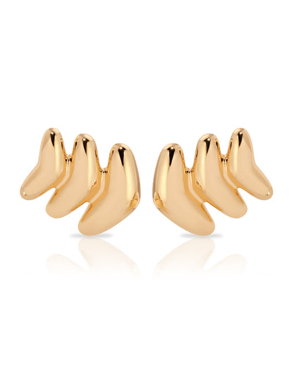 Metal Moderna Studs - 18k Gold Plated | Ettika