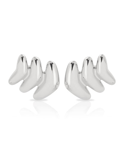 Metal Moderna Studs - 18k Gold Plated | Ettika