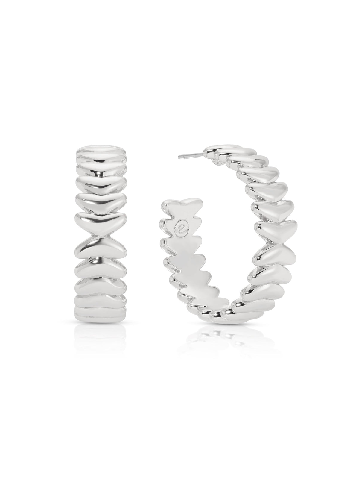 Medium Metal Moderna Hoops - 18k Gold Plated | Ettika