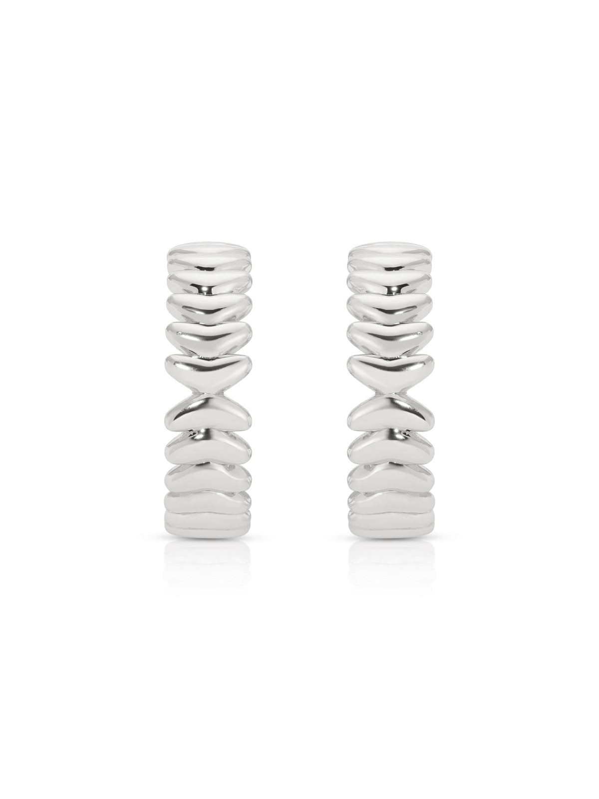 Medium Metal Moderna Hoops - 18k Gold Plated | Ettika