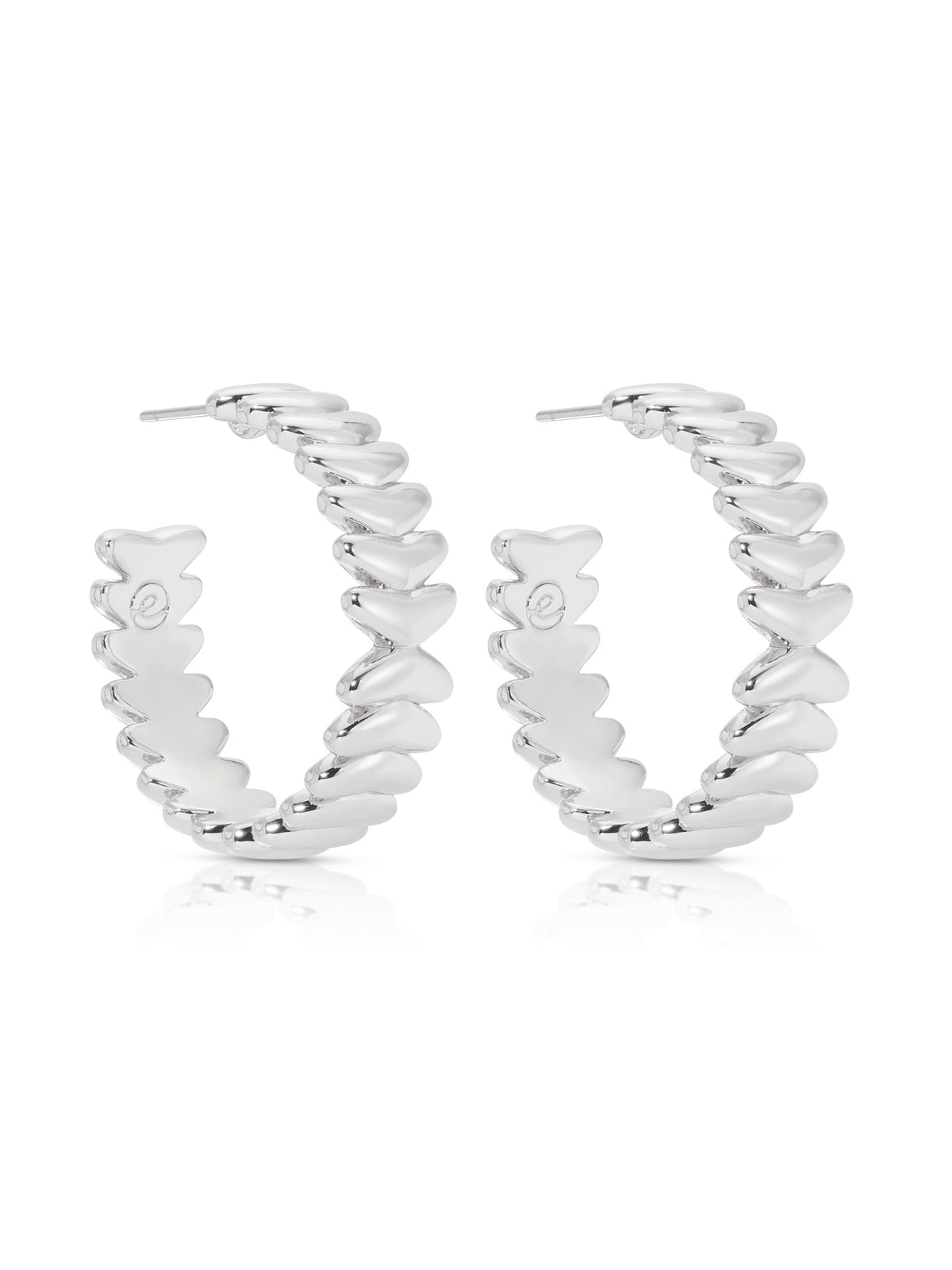 Medium Metal Moderna Hoops - 18k Gold Plated | Ettika