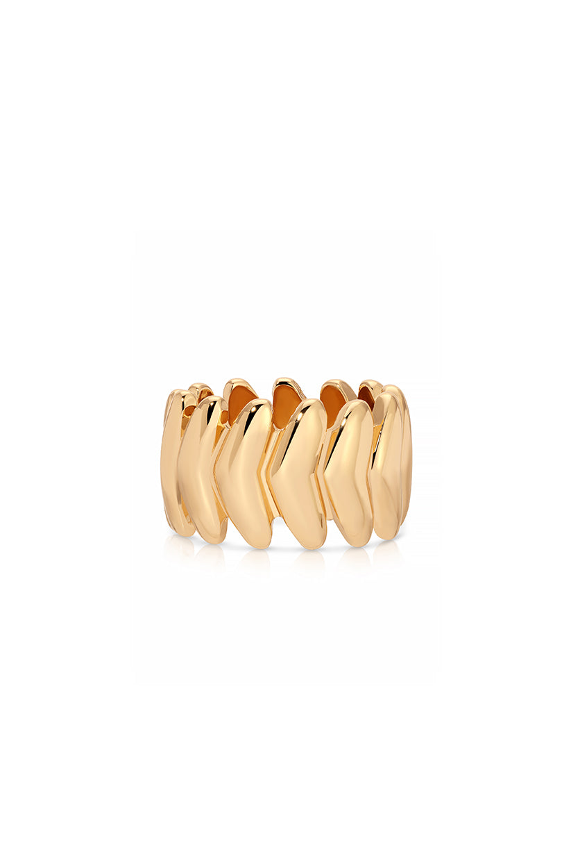 Metal Moderna Ring - 18k Gold Plated | Ettika