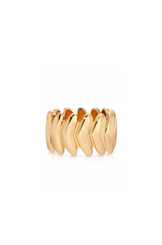 Metal Moderna Ring - 18k Gold Plated | Ettika