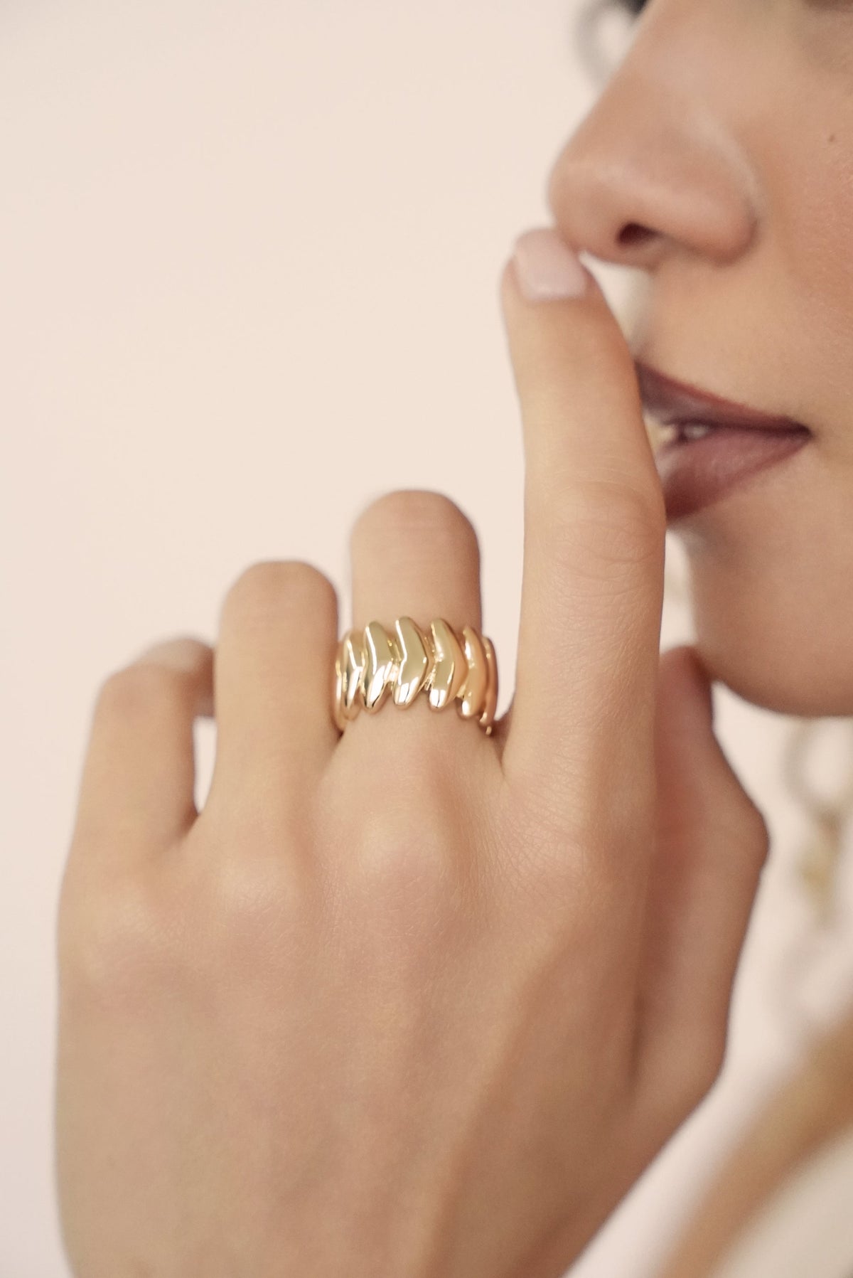 Metal Moderna Ring - 18k Gold Plated | Ettika