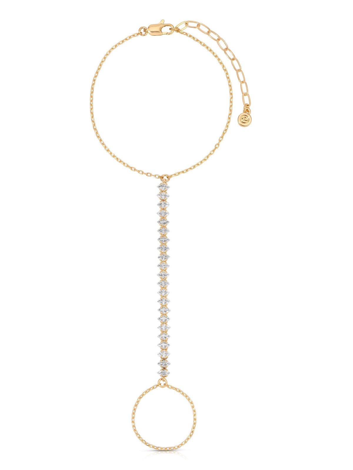 Stars Align Hand Chain - Clear Crystal with 18k Gold Plating | Ettika