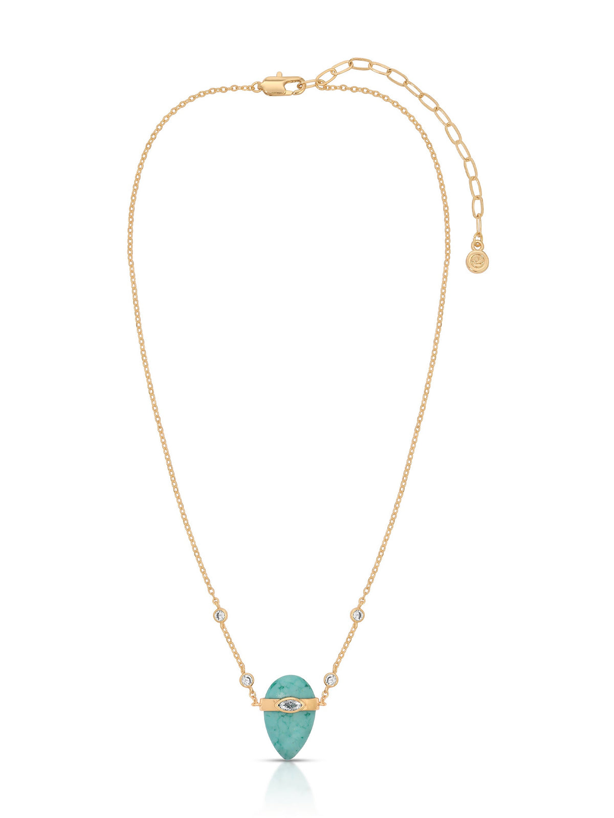 Turquoise Solstice Necklace - Turquoise with 18k Gold Plating | Ettika
