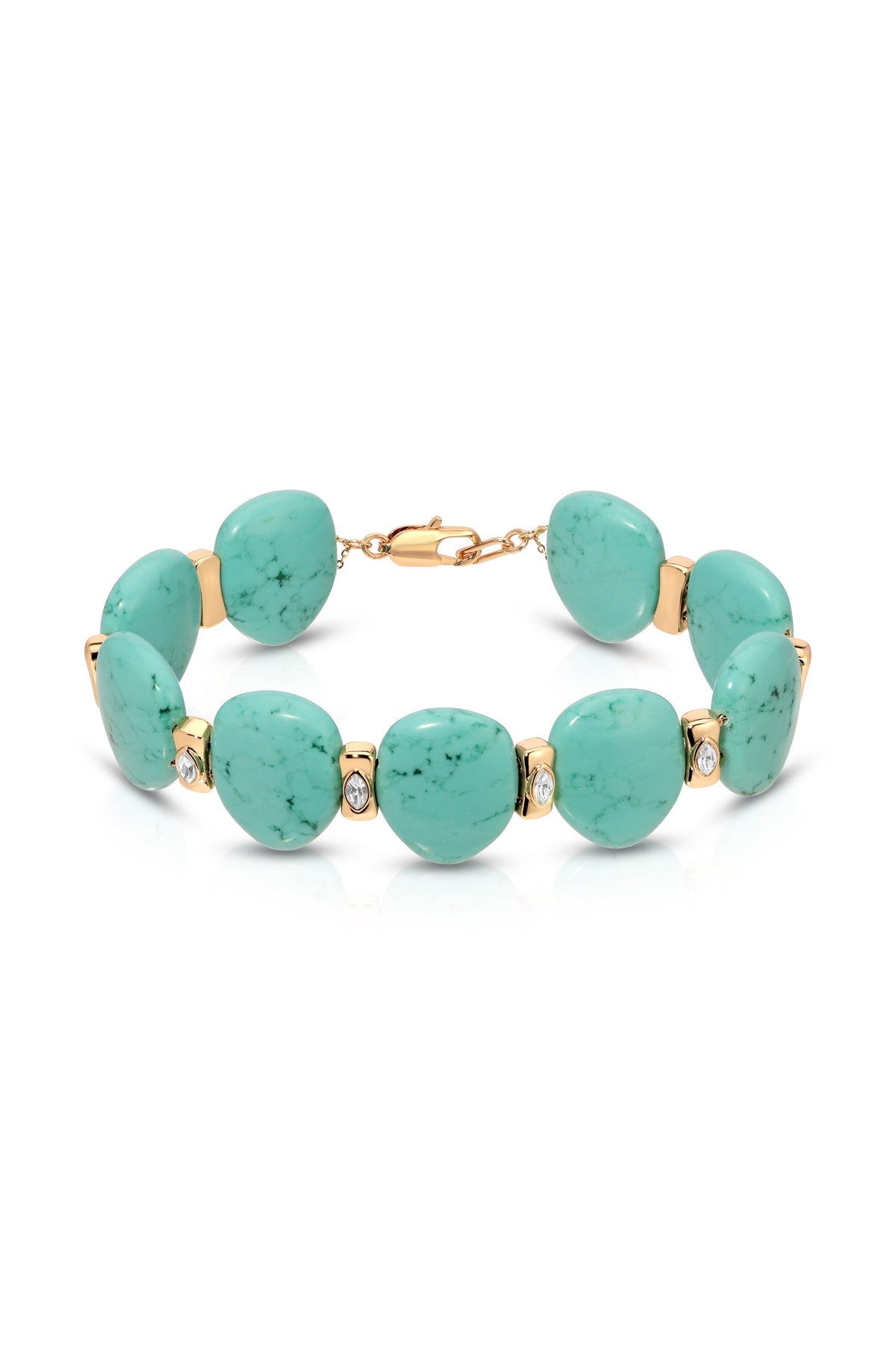 Turquoise Solstice Choker - Turquoise with 18k Gold Plating | Ettika