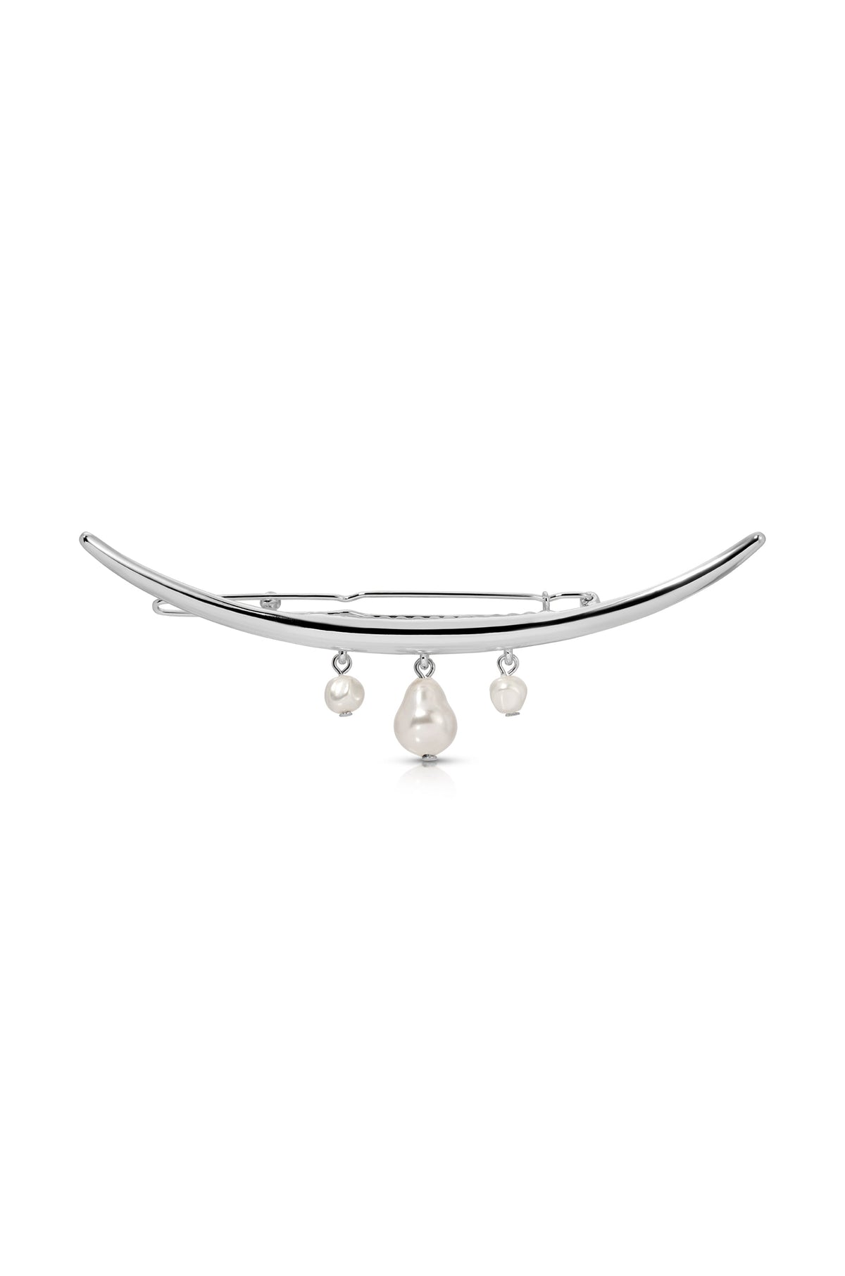Mermaid Pearl Barrette - Pearl with Gold Tone | Ettika