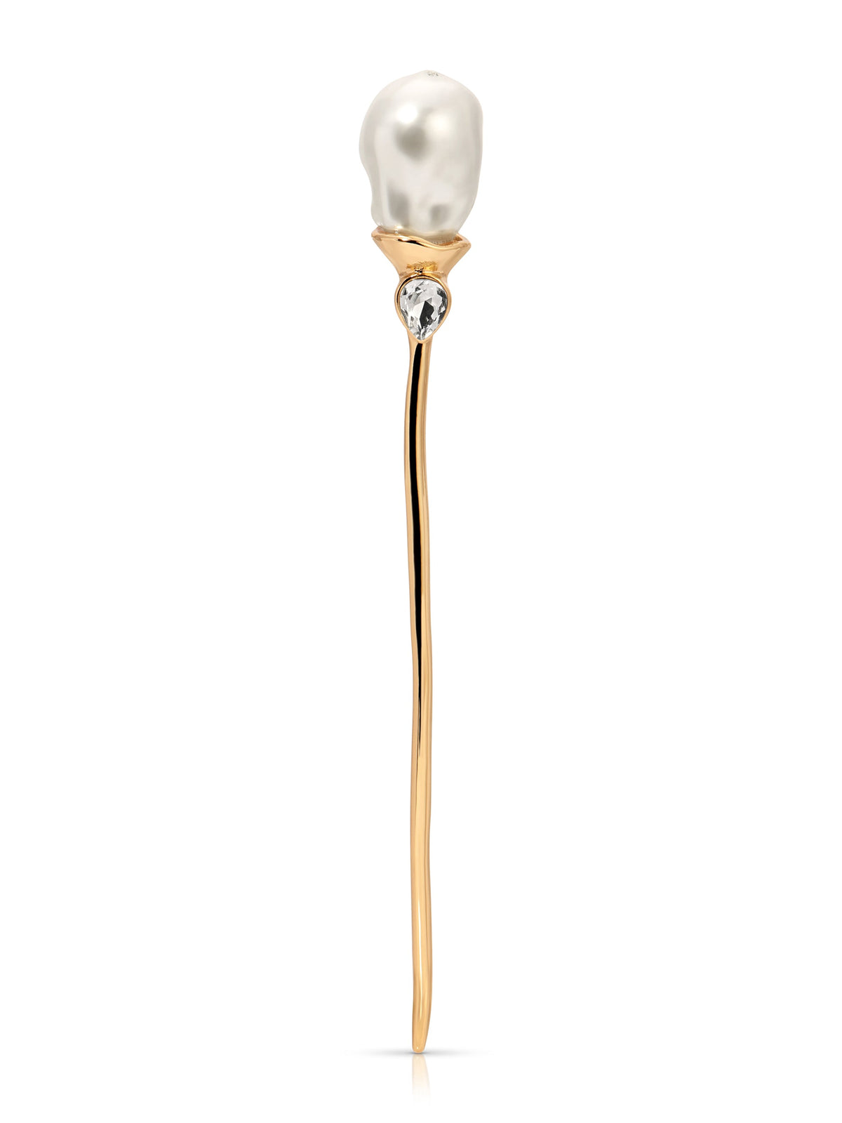 Mermaid Pearl Hair Pin - Pearl with Gold Tone | Ettika