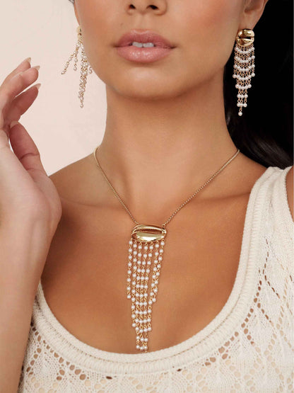 Mykonos Shell Dangle Earrings - Pearl with 18k Gold Plating | Ettika