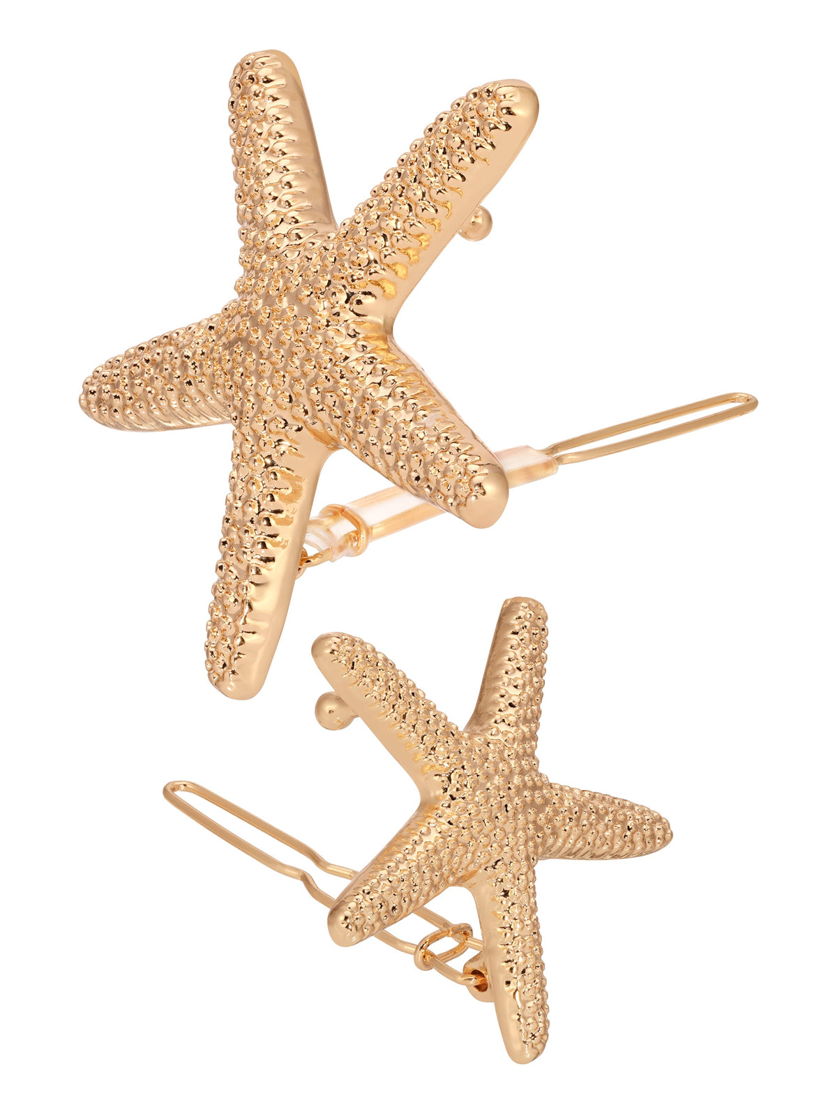 Starfish Barrette Set - Gold Tone | Ettika