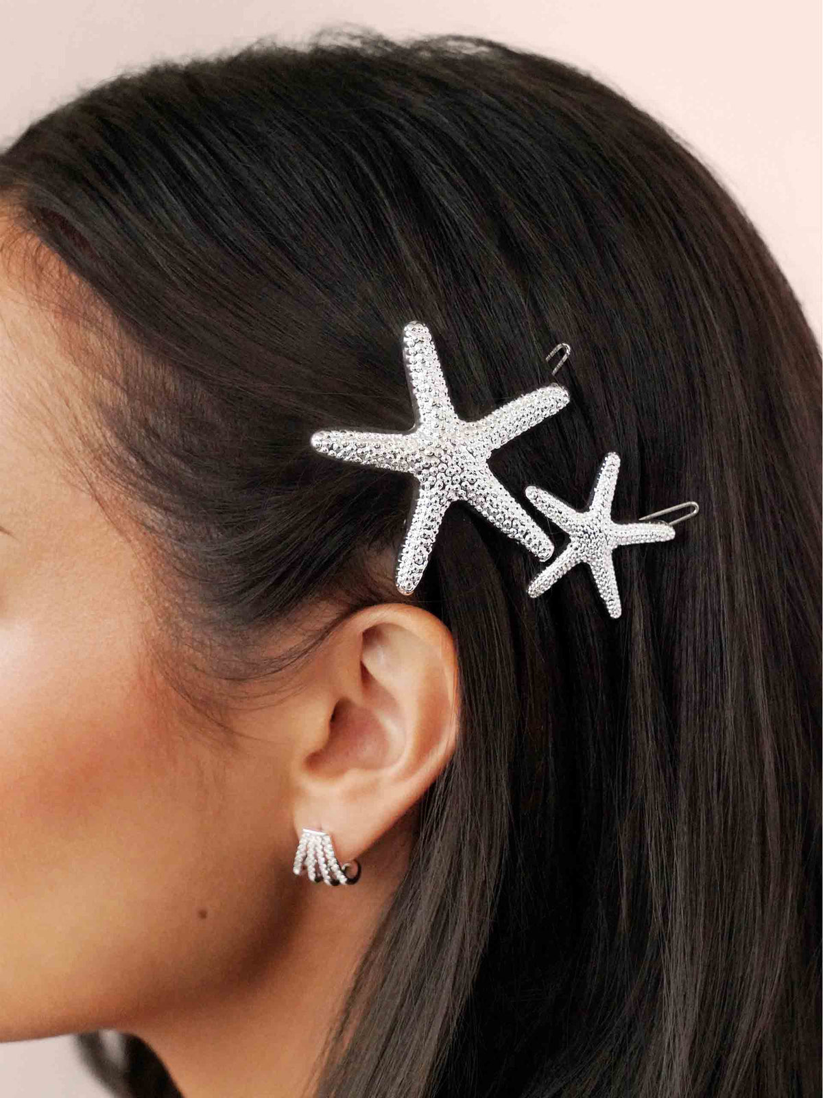 Starfish Barrette Set - Gold Tone | Ettika