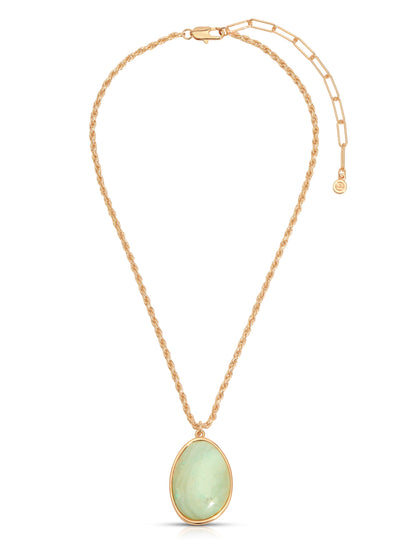 Amazonite Pendant Necklace - Amazonite with 18k Gold Plating | Ettika