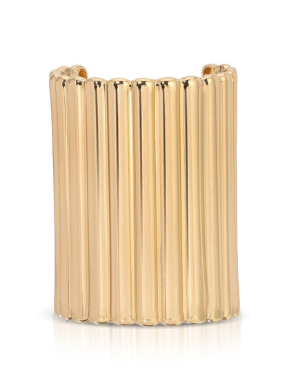 Ribbed Hair Cuff - Gold Tone | Ettika