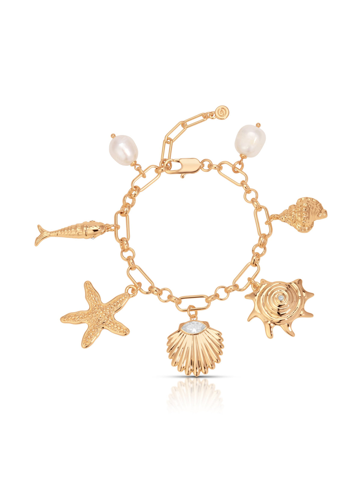 Oceanic Dreams Charm Bracelet - 18k Gold Plated | Ettika