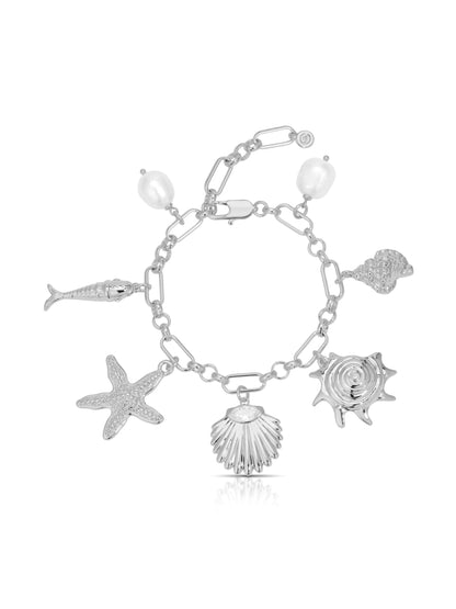 Oceanic Dreams Charm Bracelet - 18k Gold Plated | Ettika