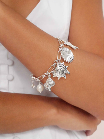 Oceanic Dreams Charm Bracelet - 18k Gold Plated | Ettika