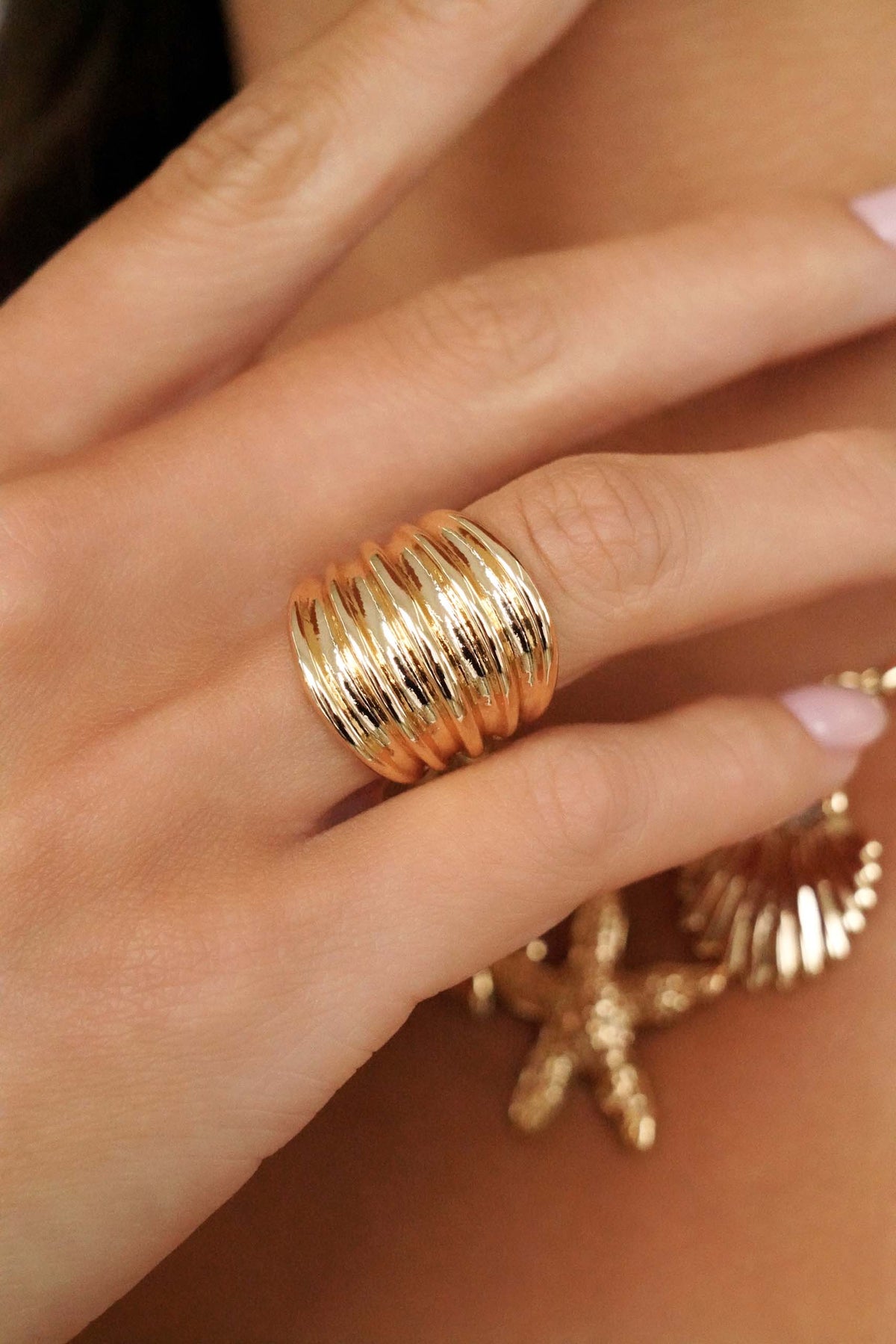 Stacked Band Ring - 18k Gold Plated | Ettika