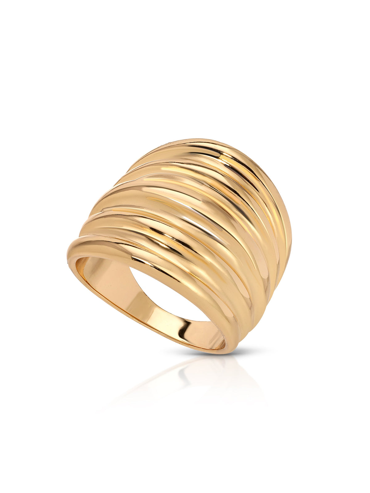Stacked Band Ring - 18k Gold Plated | Ettika