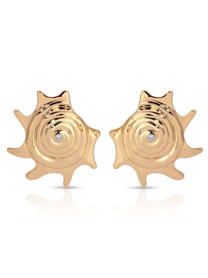 Sorrento Statement Earrings - Clear Crystal with 18k Gold Plating | Ettika