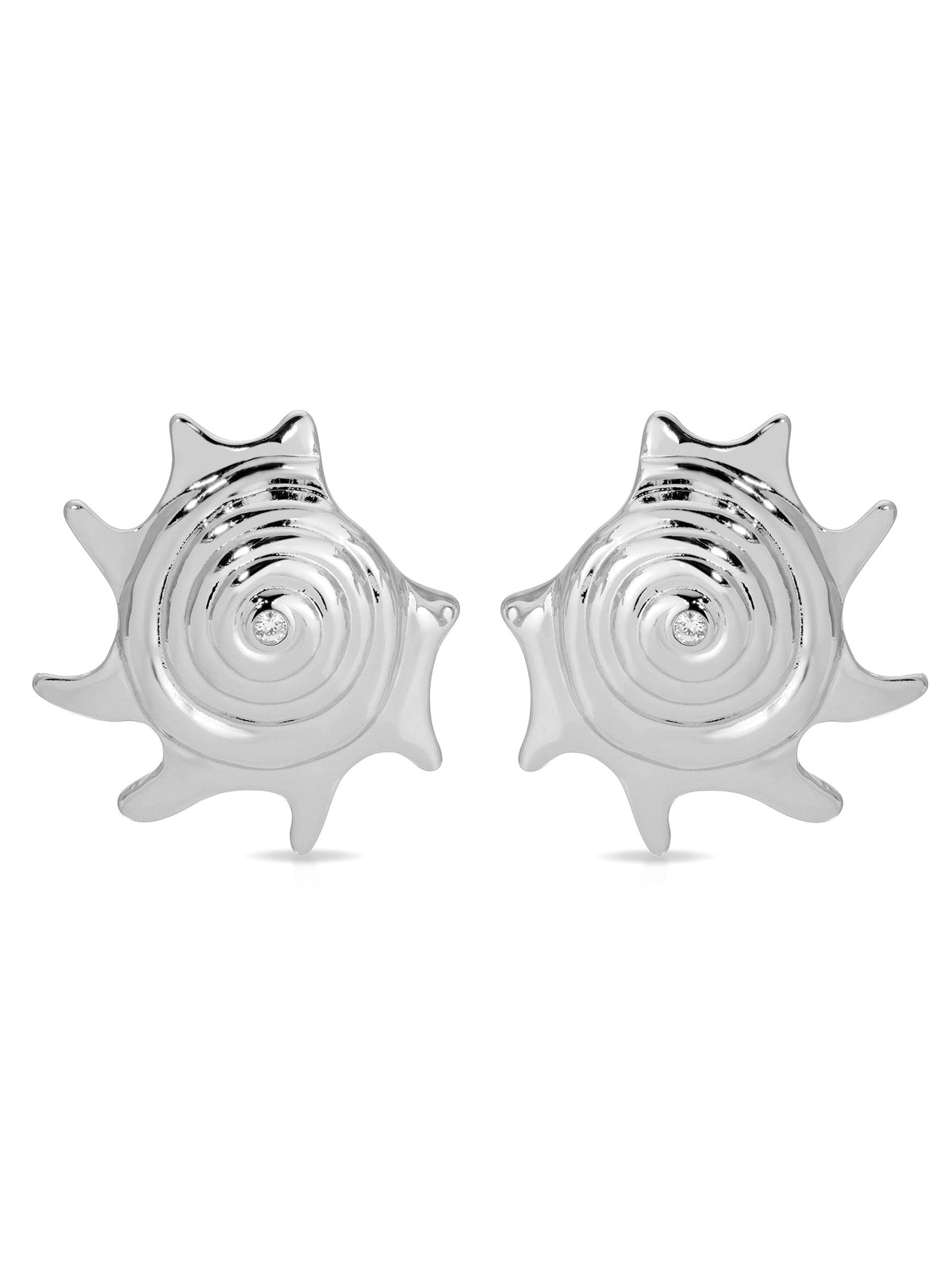 Sorrento Statement Earrings - Clear Crystal with 18k Gold Plating | Ettika