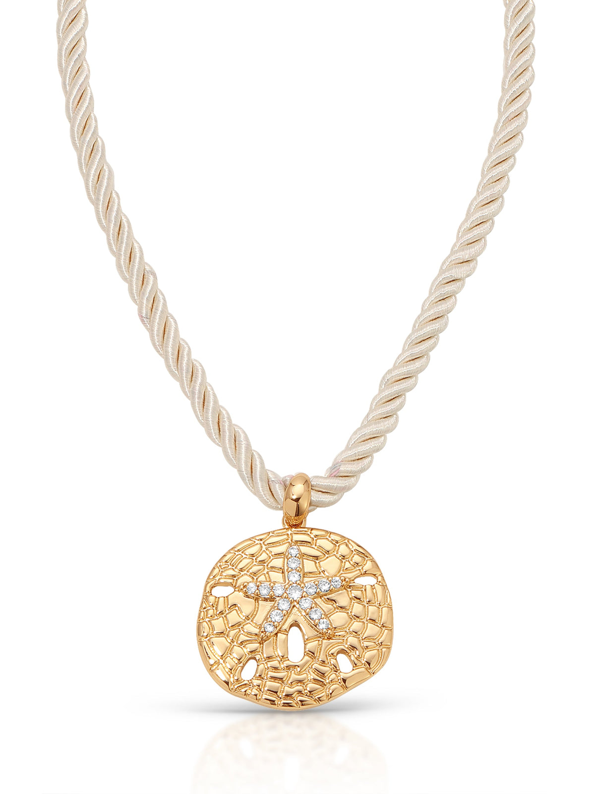 Sand Dollar Pendant Necklace - 18k Gold Plated | Ettika
