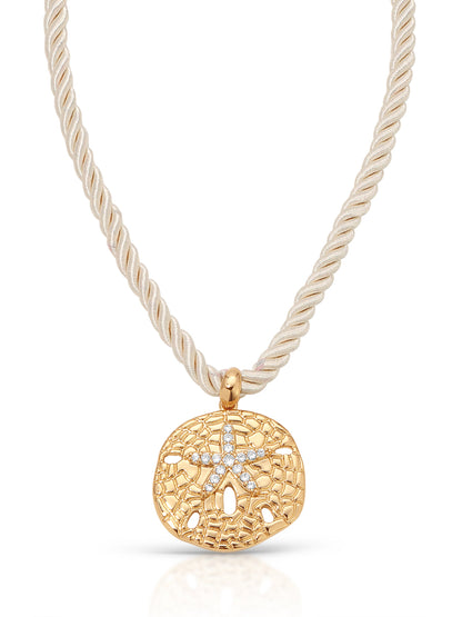 Sand Dollar Pendant Necklace - 18k Gold Plated | Ettika