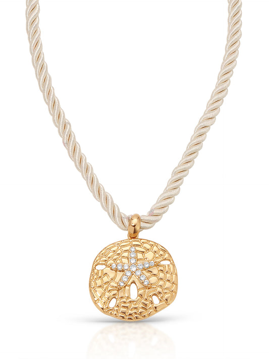 Sand Dollar Pendant Necklace - 18k Gold Plated | Ettika