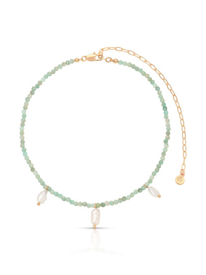 Ibiza Beaded Choker - Coral with 18k Gold Plating | Ettika