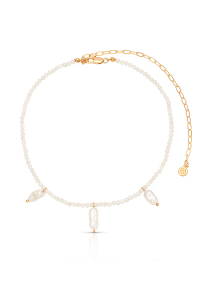Ibiza Beaded Choker - Coral with 18k Gold Plating | Ettika