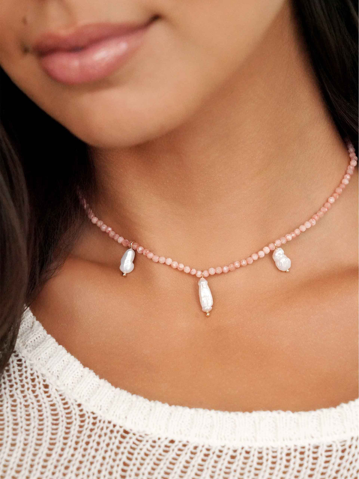 Ibiza Beaded Choker - Coral with 18k Gold Plating | Ettika