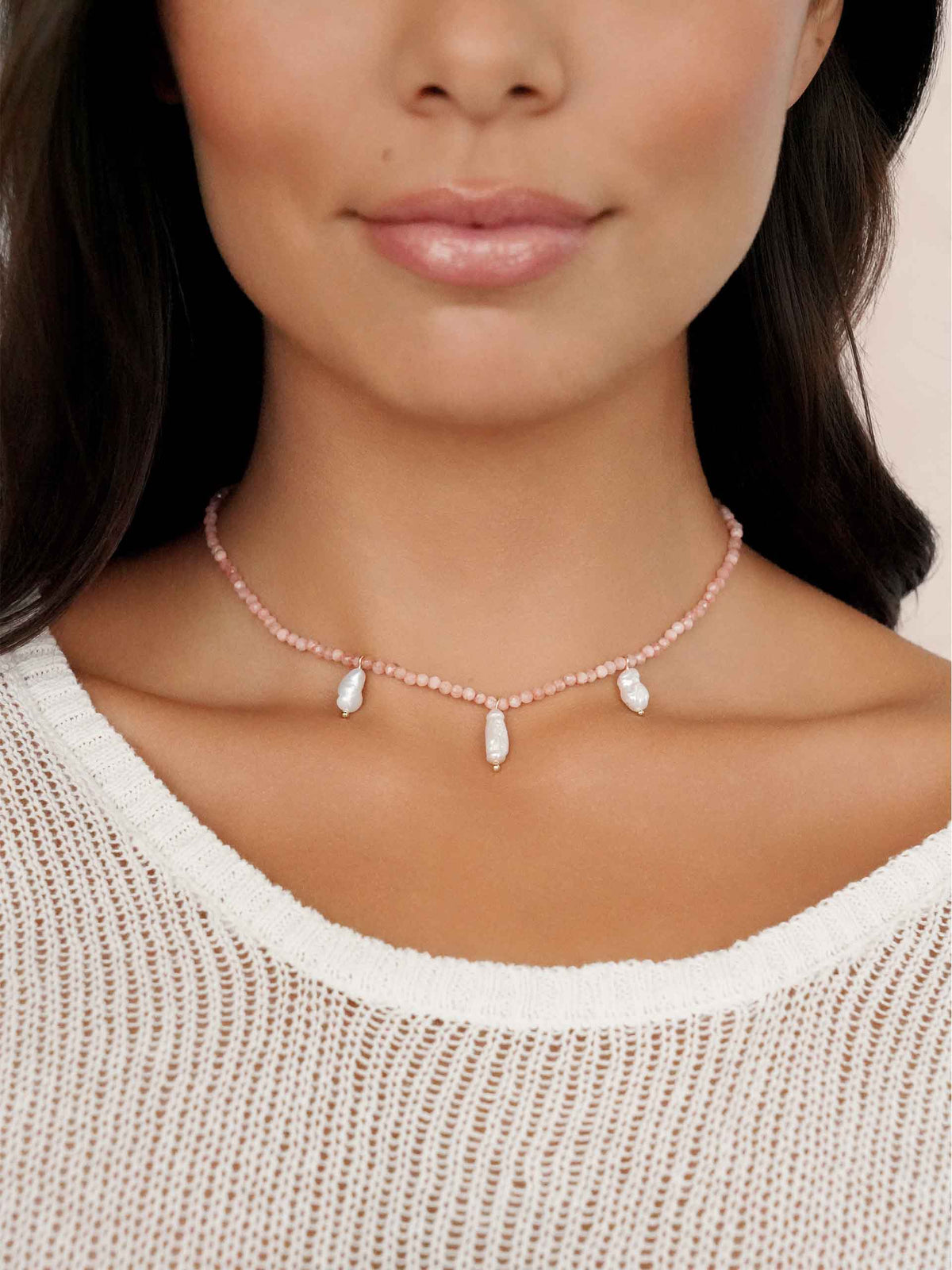 Ibiza Beaded Choker - Coral with 18k Gold Plating | Ettika
