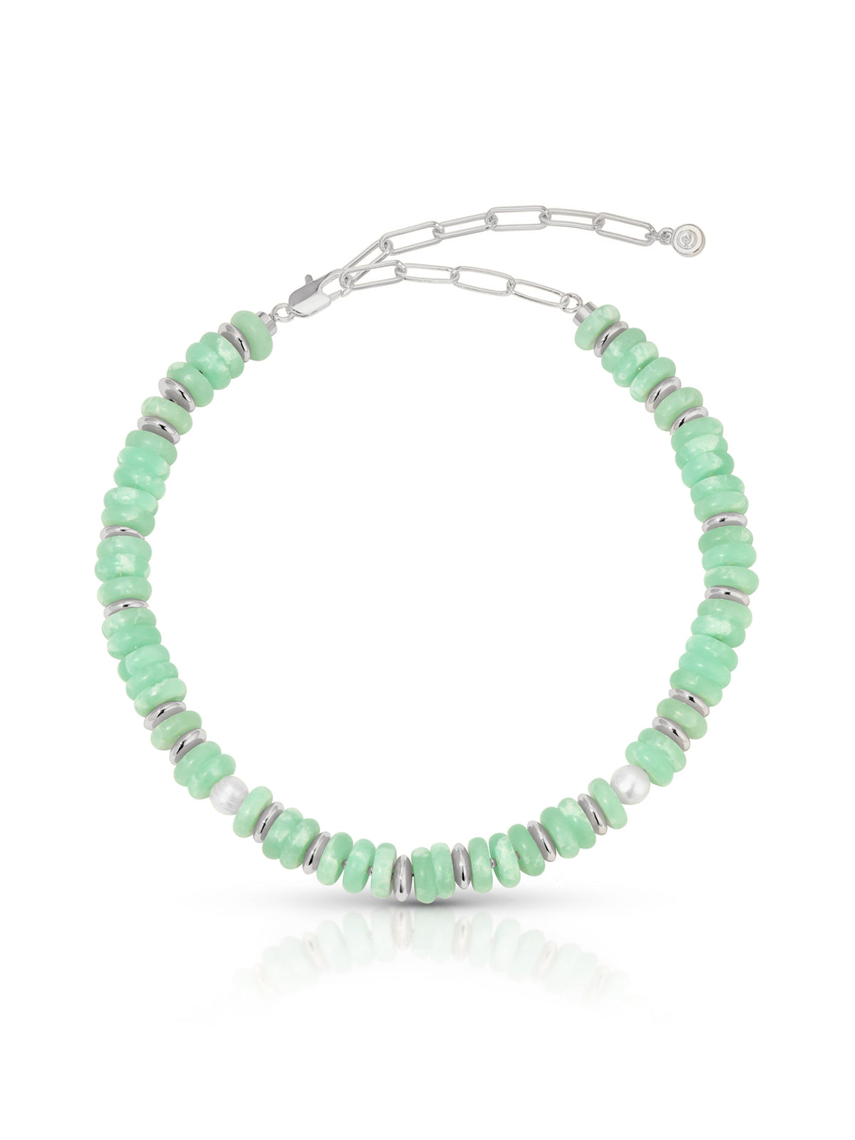 Saint Tropez Necklace - Seafoam Stone with 18k Gold Plating | Ettika