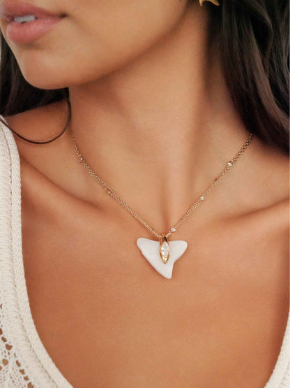 Deep Ocean Shark Necklace - 18k Gold Plated | Ettika