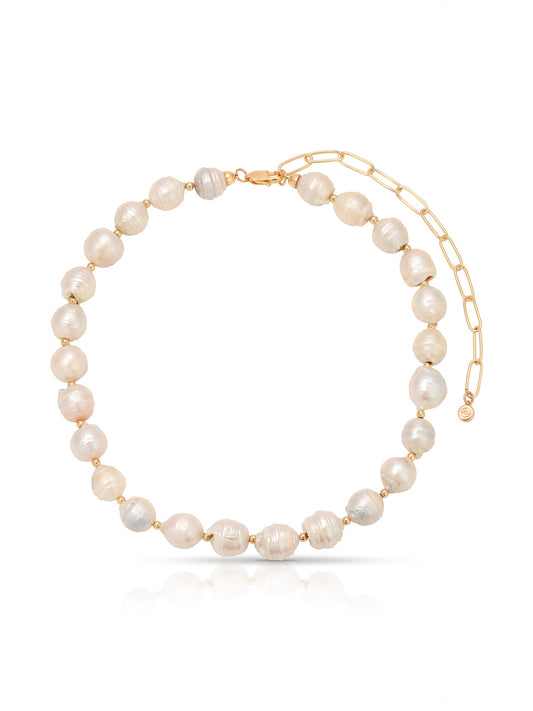 Freshwater Pearl Necklace - Pearl with 18k Gold Plating | Ettika