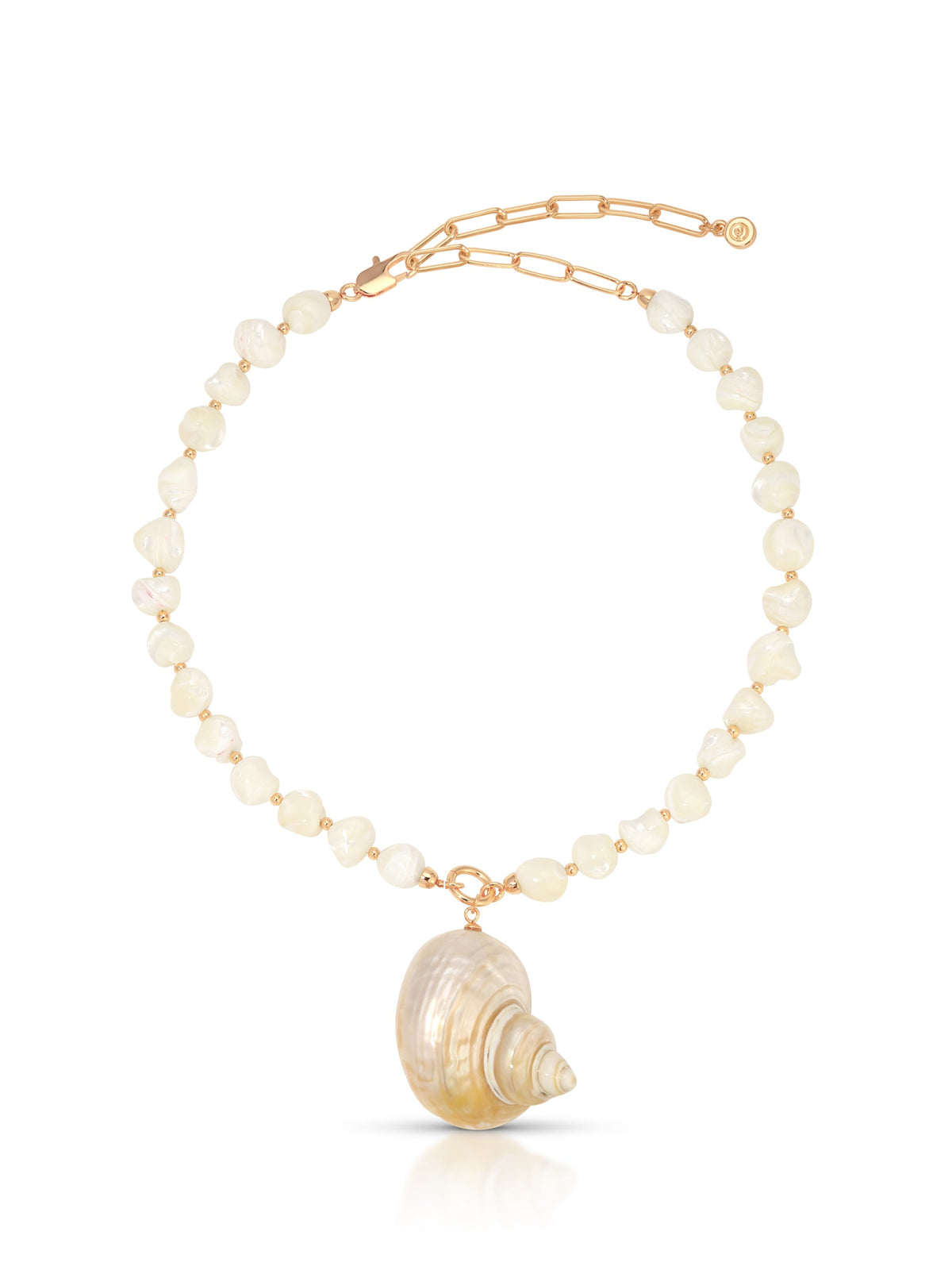 Sunken Treasure Shell Necklace - Shell with 18k Gold Plating | Ettika