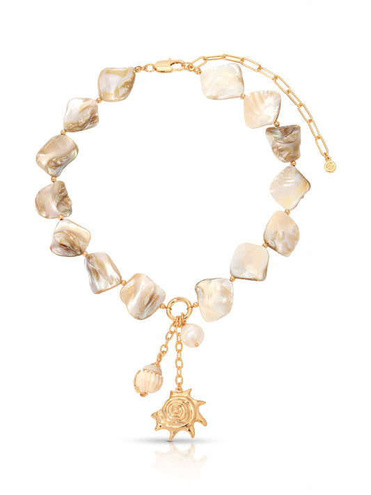 True Shell Necklace - Shell with 18k Gold Plating | Ettika