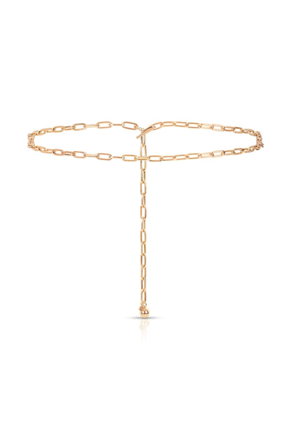 Paperclip Waist Chain - Gold Tone | Ettika