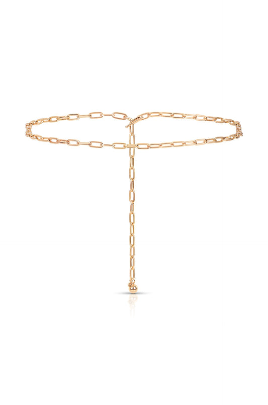Paperclip Waist Chain - Gold Tone | Ettika