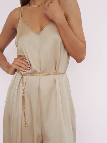 Paperclip Waist Chain - Gold Tone | Ettika