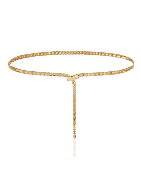 Wrap & Clip Dual-Wear Waist and Necklace Chain - Gold Tone | Ettika