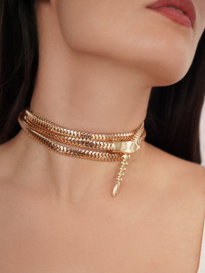 Wrap & Clip Dual-Wear Waist and Necklace Chain - Gold Tone | Ettika