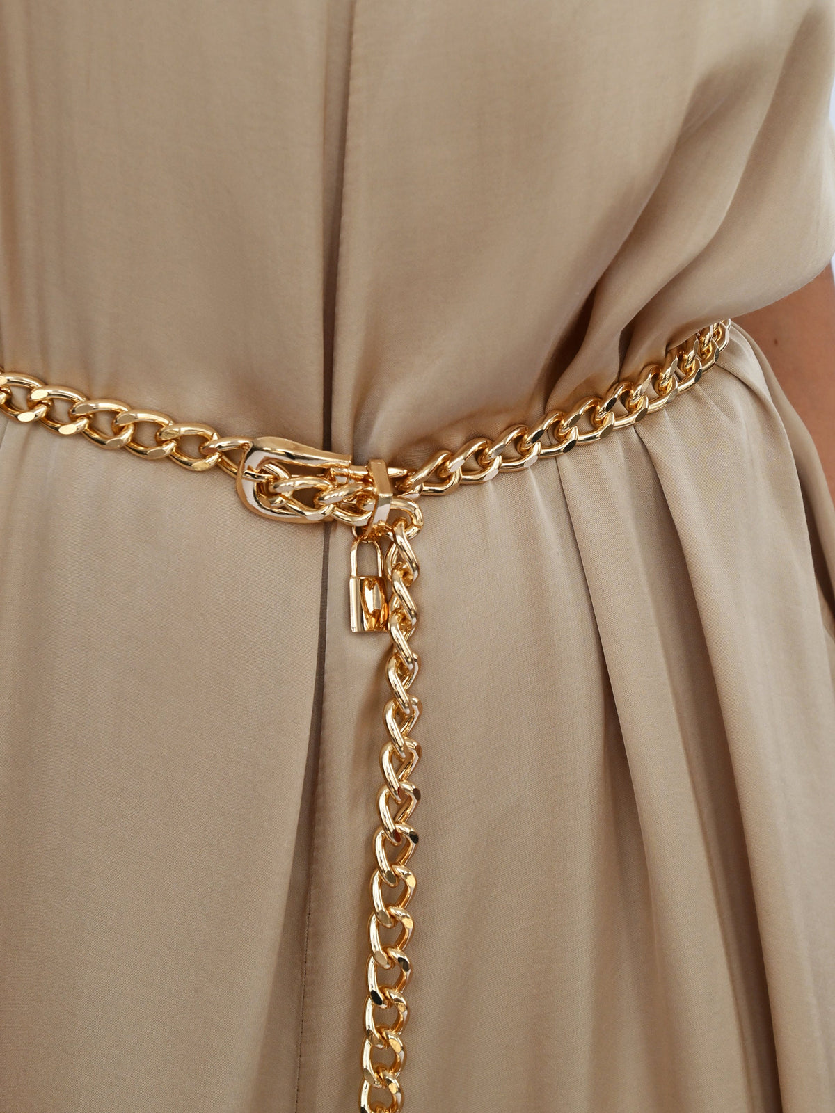 Lucky Link Waist Chain Belt - Gold Tone | Ettika