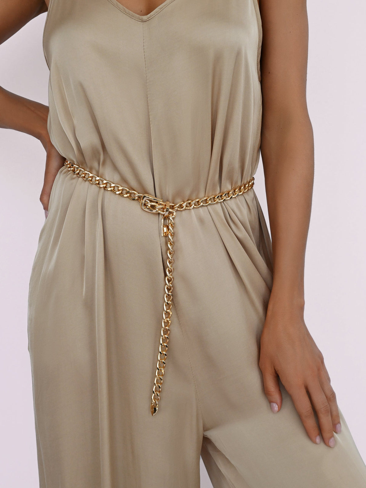 Lucky Link Waist Chain Belt - Gold Tone | Ettika