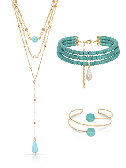 Turquoise Trio Set | Ettika