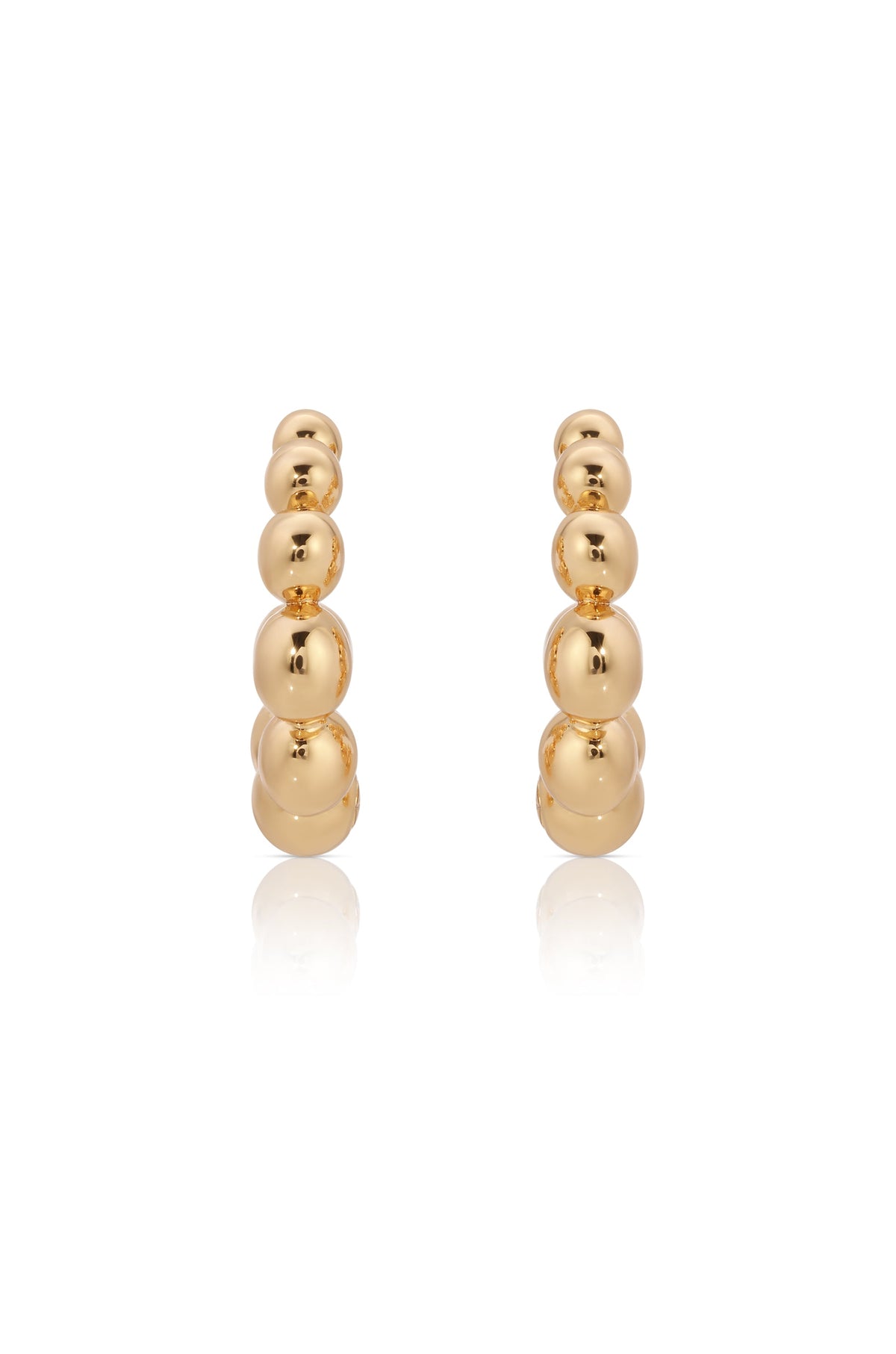 Bubble Huggie Hoops - 18k Gold Plated | Ettika