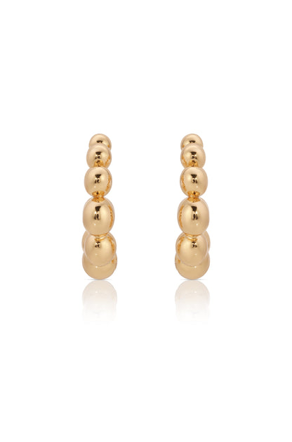 Bubble Huggie Hoops - 18k Gold Plated | Ettika