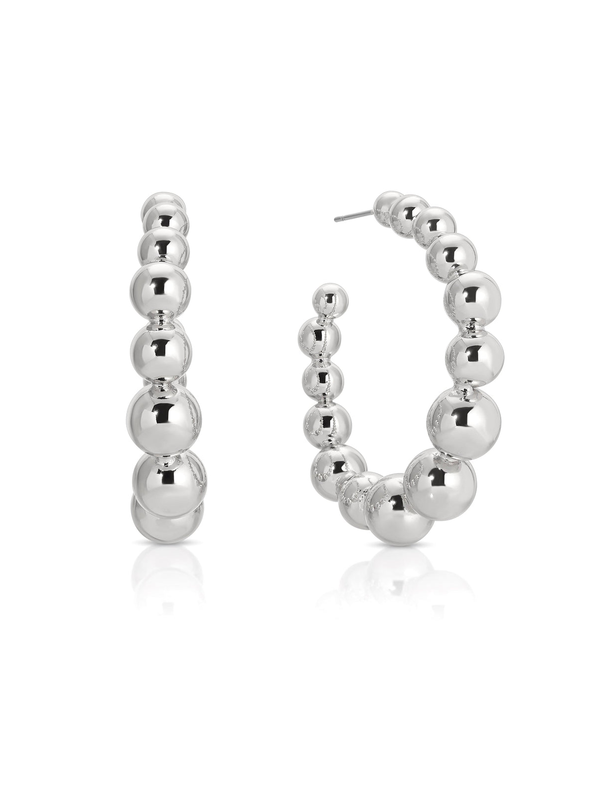 Bubble Ball Hoops - 18k Gold Plated | Ettika