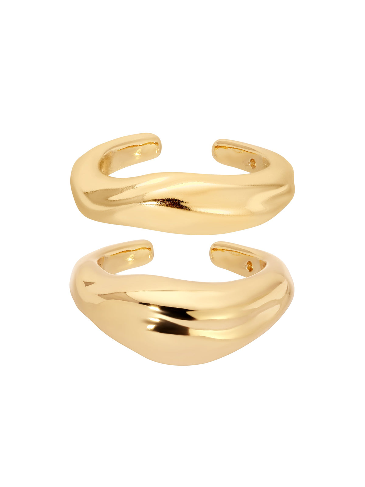 Bold Metallic Ear Cuff Set - 18k Gold Plated | Ettika