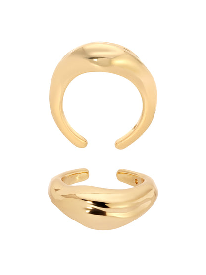 Bold Metallic Ear Cuff Set - 18k Gold Plated | Ettika